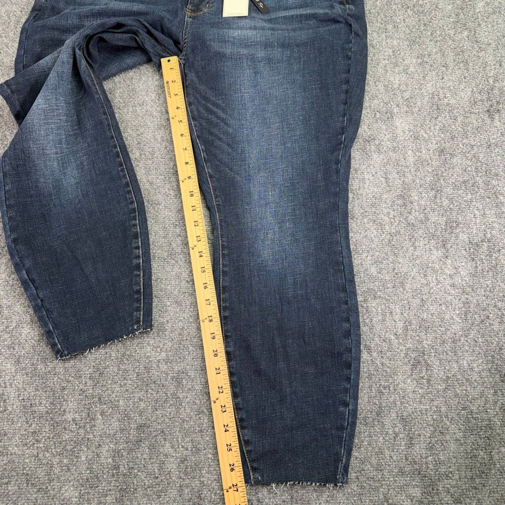 Judy Blue Jeans Womens 20W (Fits 38x27) Blue Skinny Tummy Control High Rise NWT - Picture 7 of 16